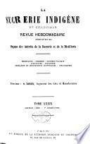 La Sucrerie indigène et coloniale