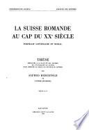 La suisse romande au cap du xx siecle