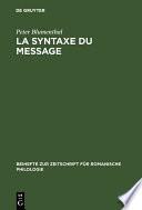 La syntaxe du message
