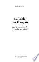 La table des Français