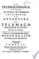 La Telemacomania ovvere la critica del romanzo intitolato Le avventure di Telemaco figliulo d'Ulisse