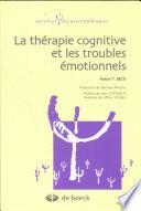 La thérapie cognitive et les troubles émotionnels
