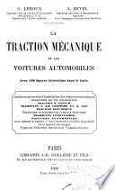 La traction mécanique et les voitures automobiles
