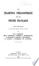 La tradition philosophique et la pensée française