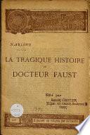 La tragique histoire du docteur Faust