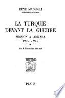 La Turquie devant la guerre