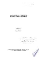 La valeur de l'exemple