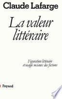 La Valeur littéraire
