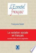 La variation sociale en français