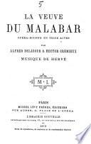 La veuve du Malabar, opera bouffe en 3 actes