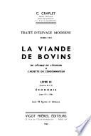 La viande de bovins