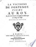 La victoire de Fontenoy, poëme au roy