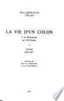 La vie d'un colon à la Martinique au XIXe siècle