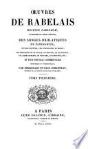 La vie de Gargantua et de Pantagruel