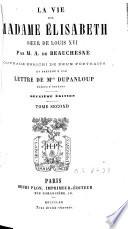 La vie de Madame Elisabeth, soeur de Louis XVI