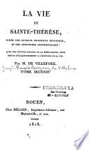 La vie de Sainte-Thérèse