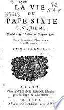 La vie du Pape Sixte Cinquième