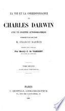 La vie et la correspondance de Charles Darwin