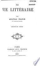 La vie littéraire