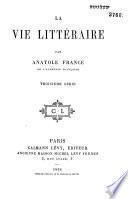 La vie littéraire