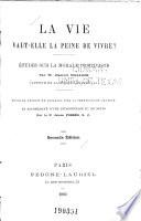 La vie vaut-elle la peine de vivre?