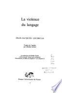 La violence du langage