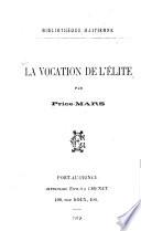 La vocation de l'élite