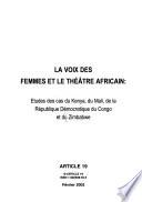 La voix des femmes et le théâtre africain