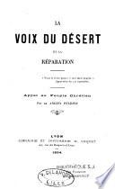 La voix du désert et la réparation