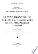 La zone briançonnaise en Haute Ubaye (Basses-Alpes) et son prolongement au sud-est