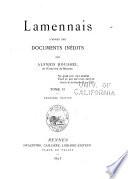 Lamennais d'après des documents inédits