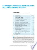 Laminage a Chaud des Produits Plats sur Train a Bandes. Partie 1