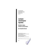Lampes céramiques signées