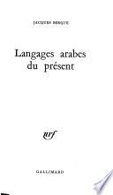 Langages arabes du présent
