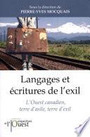 Langages et écritures de l'exil