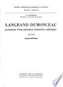 Langrand-Dumonceau, promoteur d'une puissance financière catholique