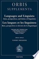 Languages and Linguists