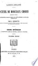 Langue anglaise. Recueil de morceaux choisis