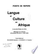 Langue et culture en Afrique
