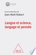 Langue et science, langage et pensée