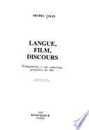 Langue, film, discours