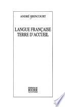 Langue française terre d'accueil