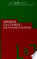Langues et cultures