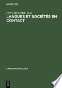 Langues et sociétés en contact