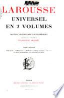 Larousse universel en 2 volumes