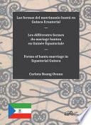 Las formas del matrimonio bantú en Guinea Ecuatorial.