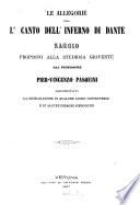 Le Allegorie del ?? Canto dell'Inferno di Dante, Saggio proposto alla studiosa gioventù dal Professore Pier-Vincenzo Pasquini