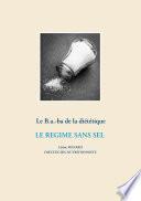 Le B.a.-ba de la diététique pour le régime sans sel