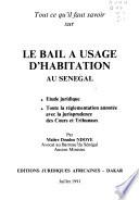 Le bail à usage d'habitation au Sénégal