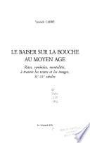 Le baiser sur la bouche au Moyen Age